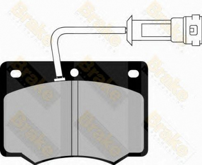 BRAKE ENGINEERING pa336 -  Комплект тормозных колодок, дисковый тормоз